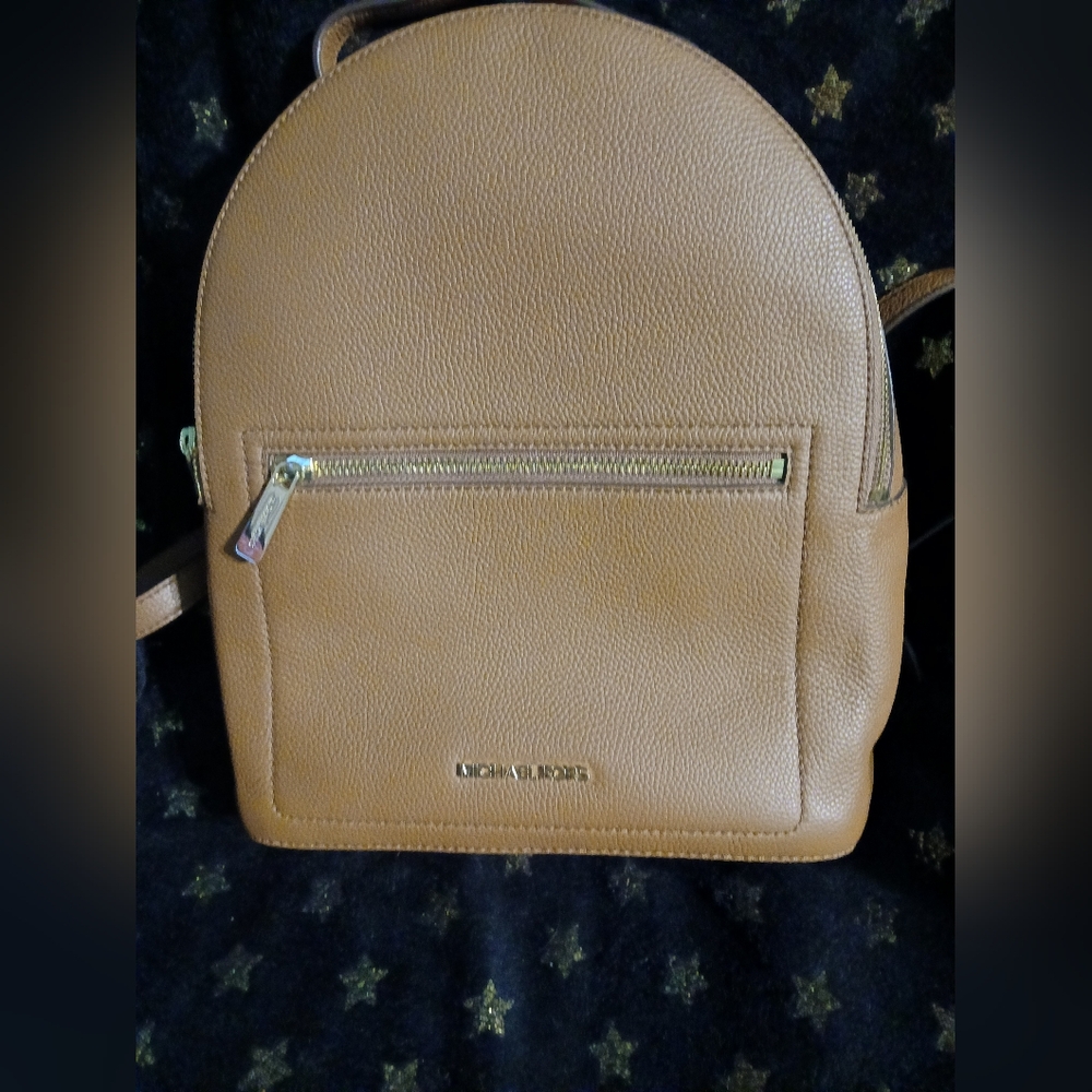 brown Michael Kors backpack